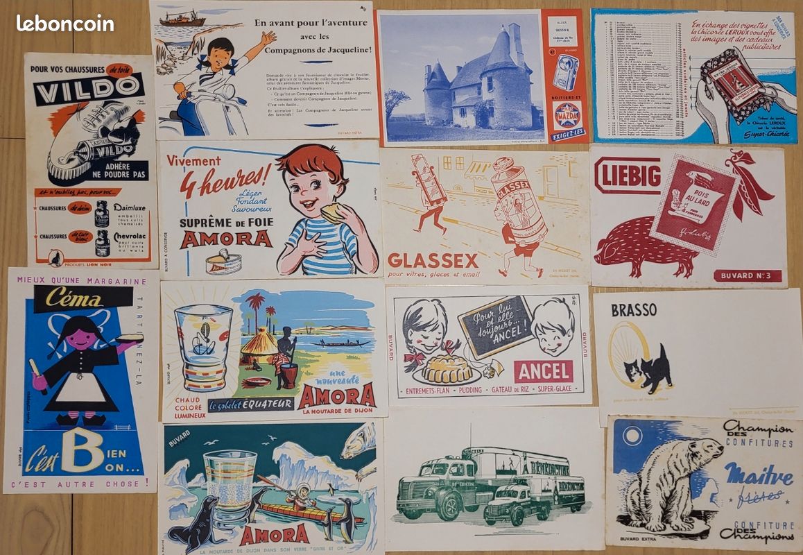 4 Buvards Vintage Petit Bateau Années 60 - Très Rares, Neufs Sans étiquettes, Collection Enfant