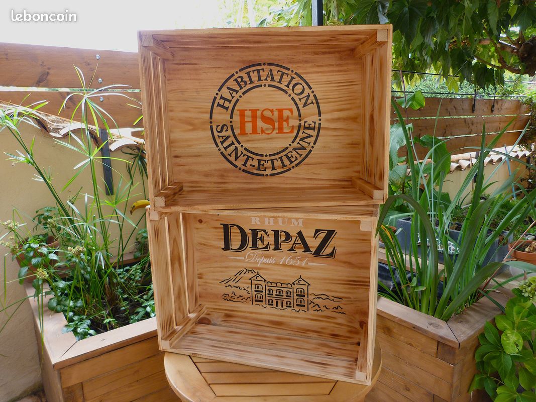 Caisse étagère Bois HSE Martinique - Empilable Ou Murale - 57x24x41 Cm - Neuf