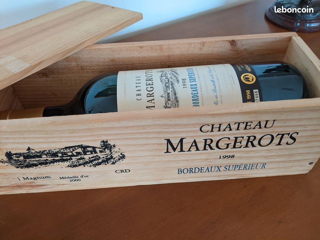 1998 Chateau Margerots Magnum 150 cl Bordeaux rouge médaille d