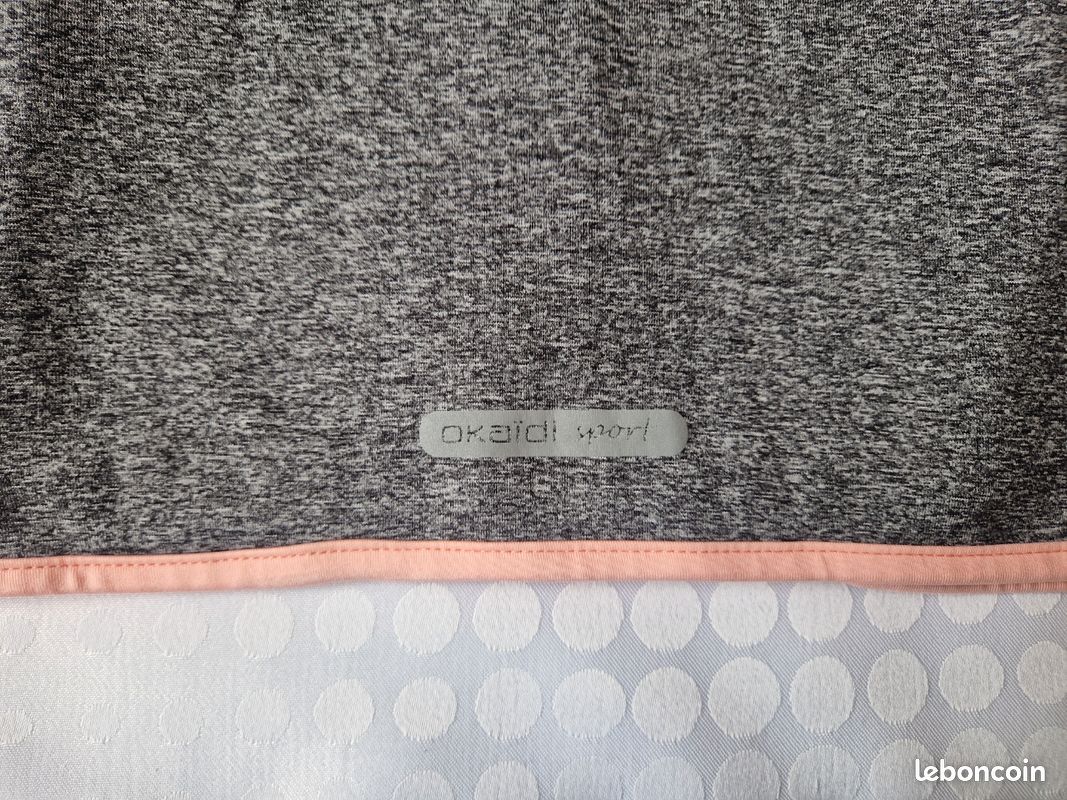 Gilet zippé sport gris Okaïdi 12 ans (image 5)