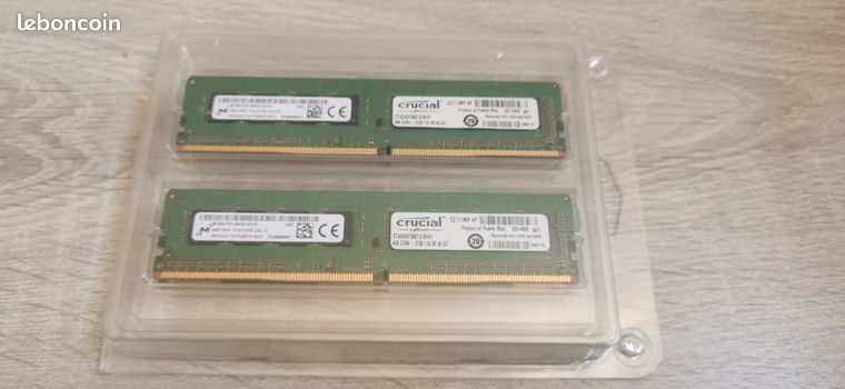 Kit 4x4Go RAM DDR4 Crucial 2133MHz (PC4-17000) pour PC de Bureau 2