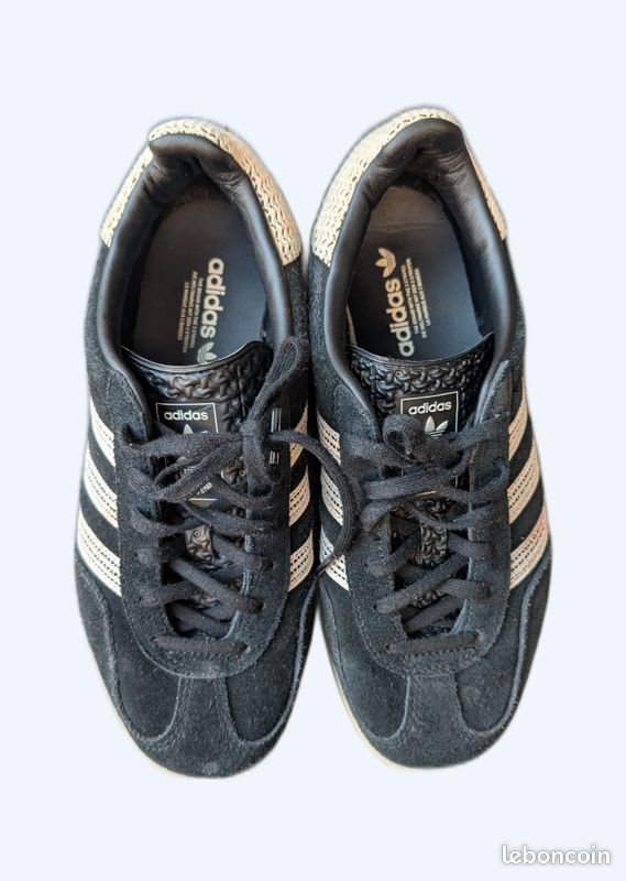 adidas gazelle silver green womens Sneakers Adidas Gazelle Beige en Cuir – Pour Homme & Femme main image 0