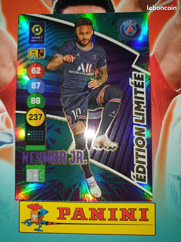 cards Carte officielle PSG 2021/2022 )) NEYMAR JR