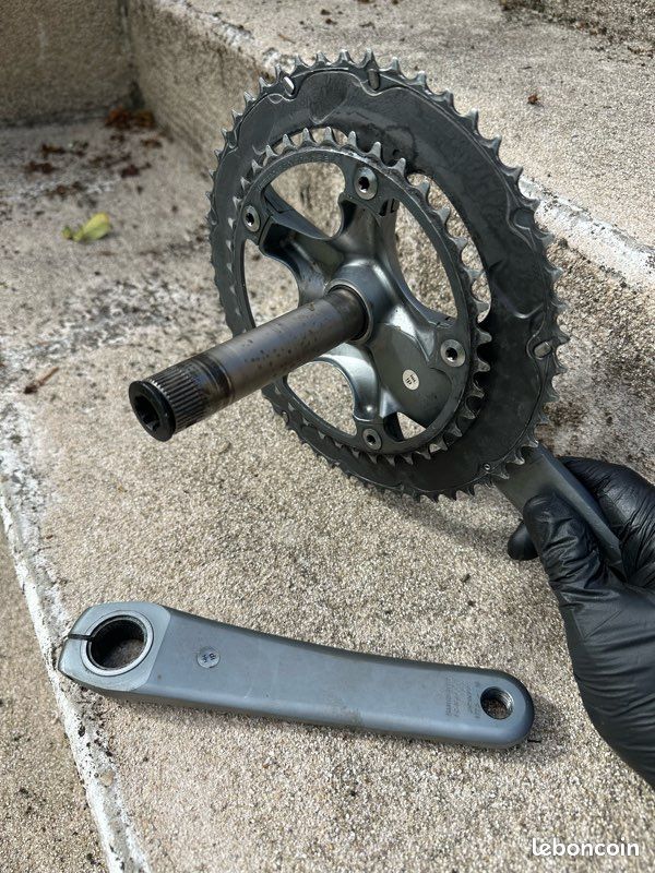 Pédalier Shimano Ultegra FC-6500 Double 53-42 Dents, 175mm – Alu, Occasion