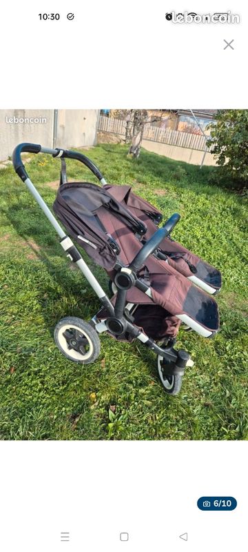 Poussette double bugaboo twin jumeaux (image 3)
