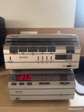 Magnétoscope Vintage Philips VR2120 / VR2220 – Neuf Sous Emballage D’origine