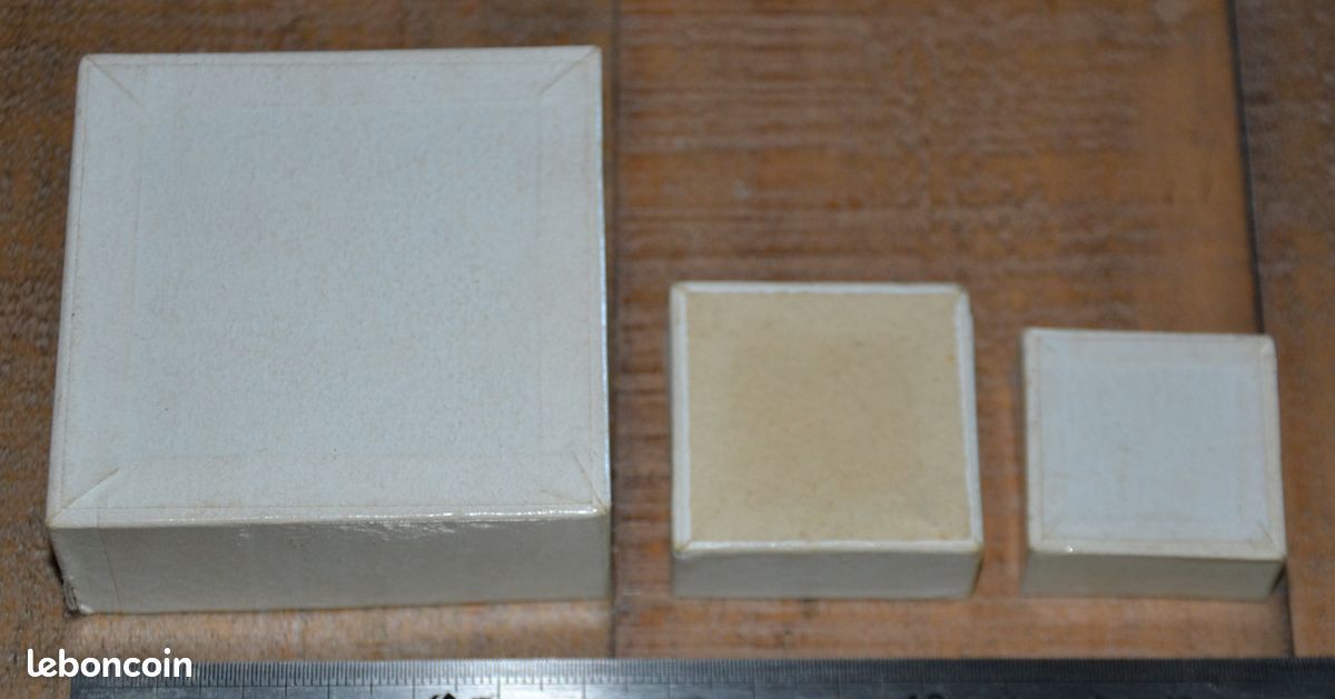 Lot De 3 Anciens Écrins à Bijoux - Boîtes Vintage Pour Rangement Ou Décoration