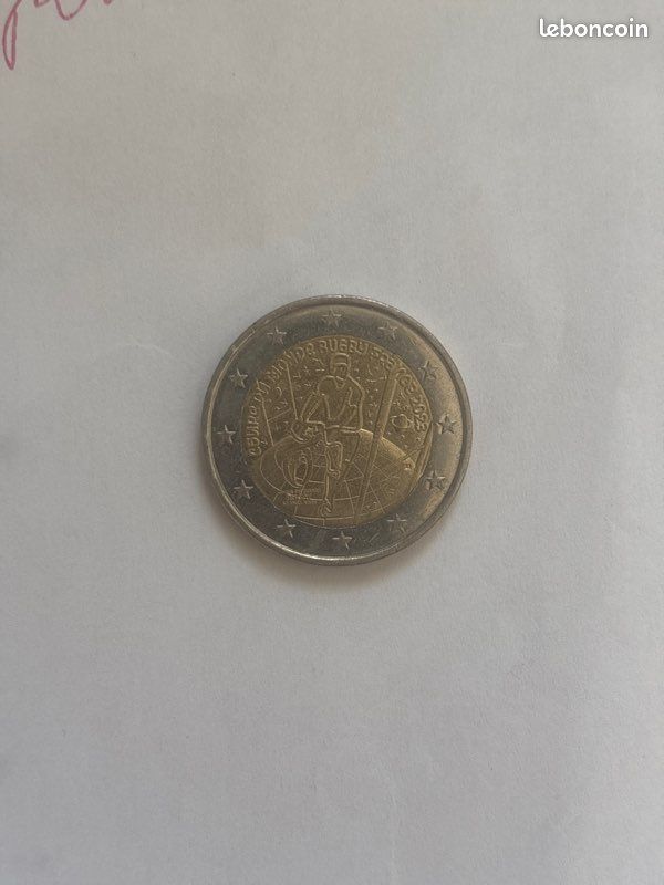 2 euros coupe du monde rugby France 2023 (image 1)