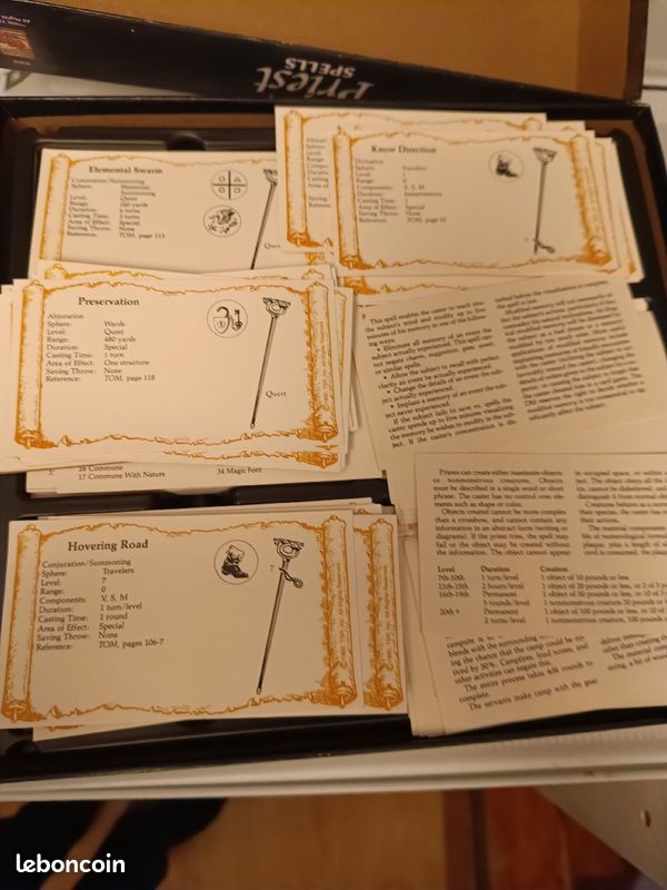 AD&d deck of Priest et magie jdr (image 2)