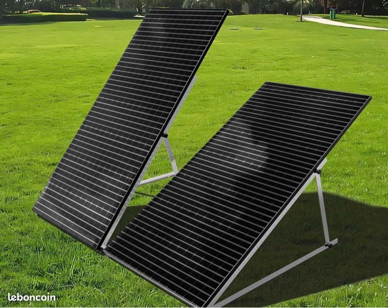 GLIESE Lot De 2 Supports De Panneau Solaire, 114 Cm, Pour Centrale De