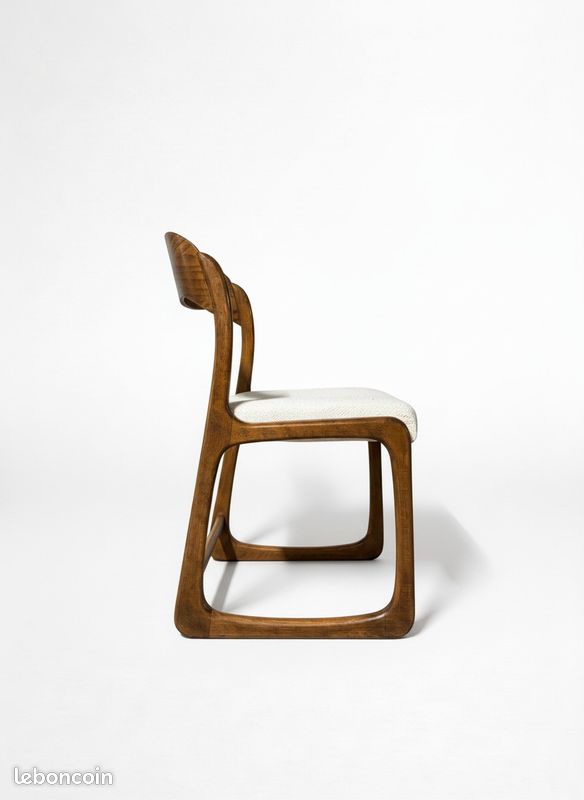 Lot de 6 chaises Baumann Traîneau vintage des années 60/70 (image 2)