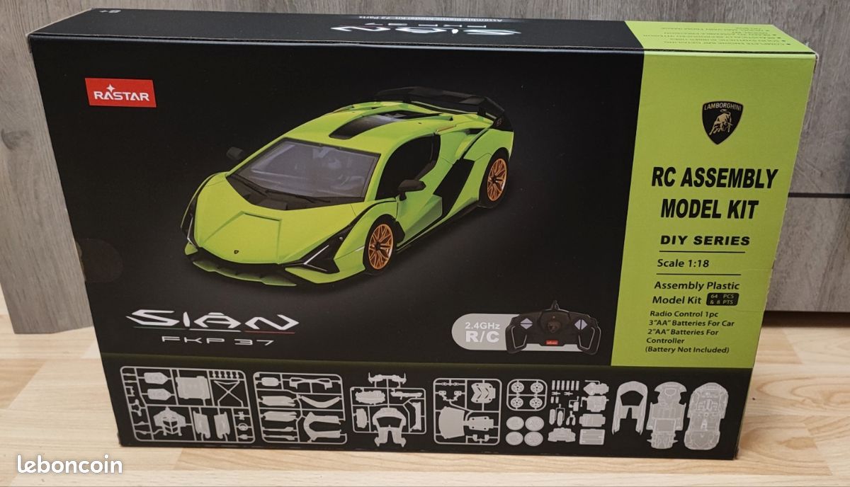 ColorBaby 41298 RASTAR Coche para Montar, Lamborghini Sián, 64 Piezas, Licencia Oficial, Escala 1:18, 2.4 GHz, Incluye Pegatinas, Coches de Juguete, Juegos de construcción para niños, +8 años ColorBaby 41298 RASTAR Coche para Montar, Lamborghini Sián, 64 Piezas, Licencia Oficial, Escala 1:18, 2.4 GHz, Incluye Pegatinas, Coches de Juguete, Juegos de construcción para niños, +8 años