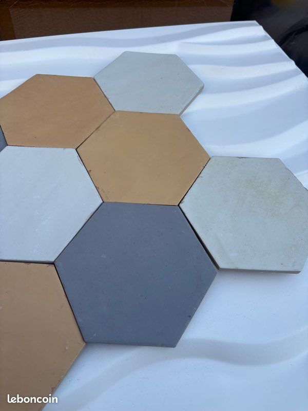 Carrelage hexagonal Carmen Nomade ocre (image 9)