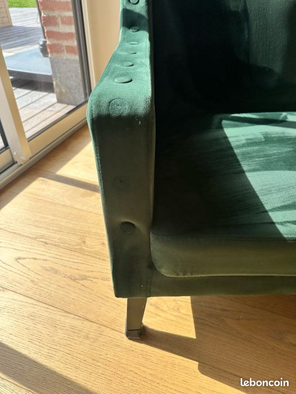 Fauteuil en velour (image 4)