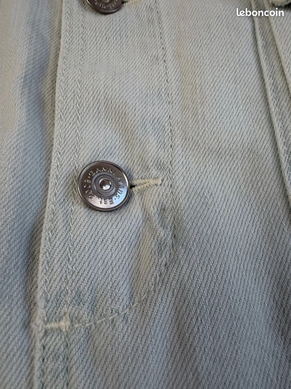 Robe combinaison en Jean Ganni L Femme - 40 bleu clair denim col chemise coton boutons pression (image 9)