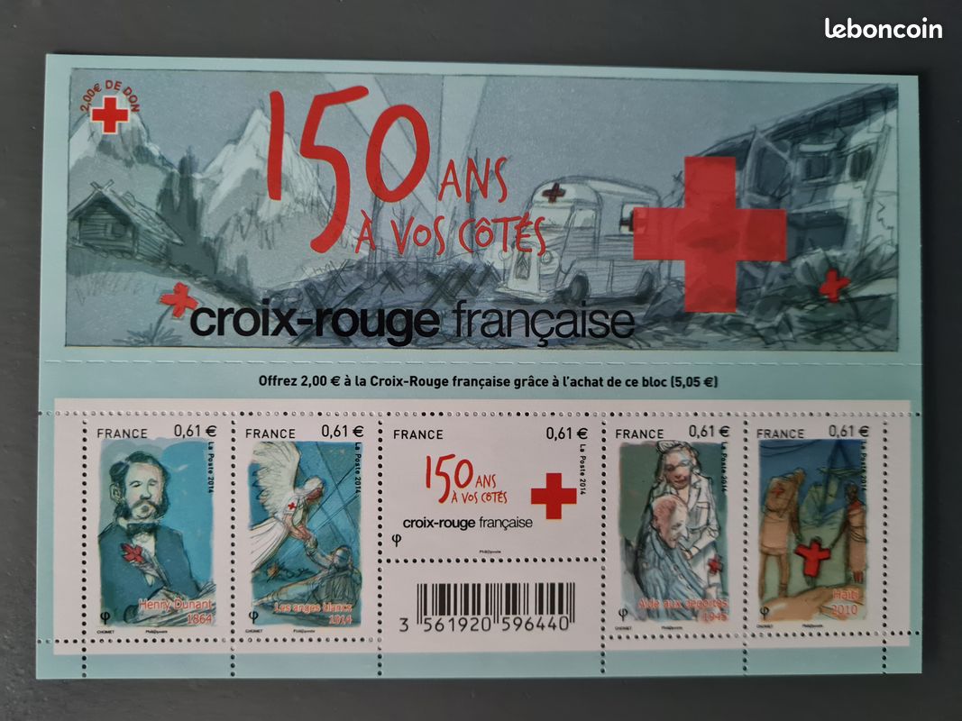Bloc-feuillet de timbres N°140 Croix-Rouge neuf
