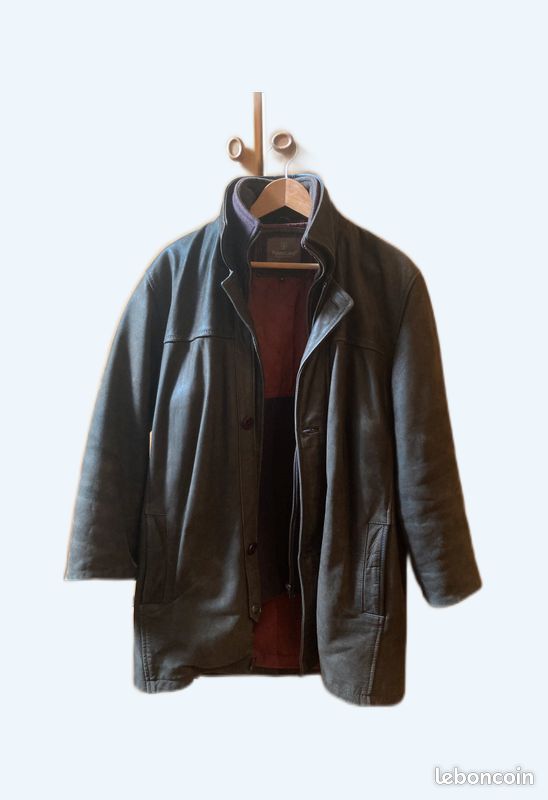 Veste/blouson/manteau cuir Forestland homme brun foncé Vêtements