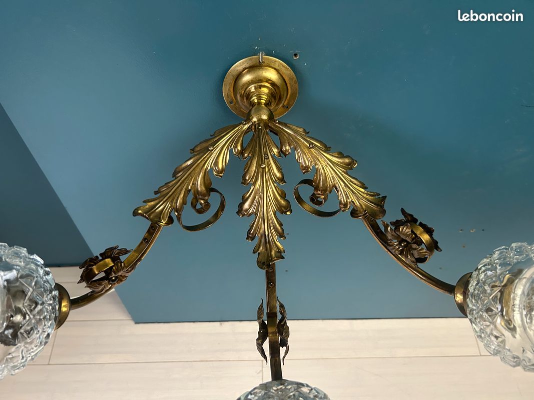 1 Applique Art Nouveau - Verres diamant intacts (image 10)