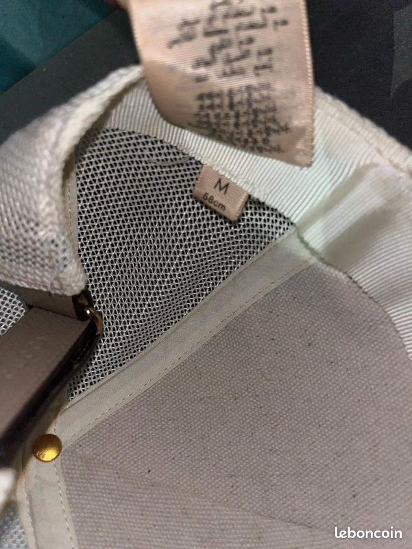 Casquette gucci RR blanche (image 3)