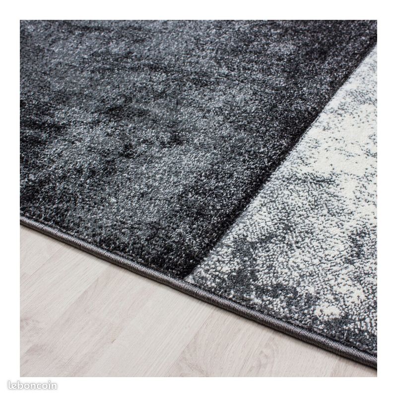 Tapis design pour salon géométrique Nicoletta Gris 120x170 (image 3)