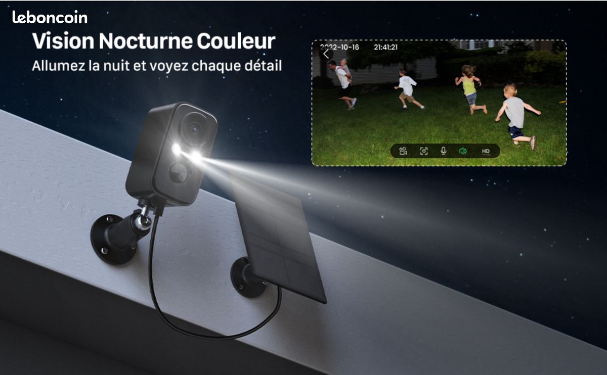 Caméra de sécurité extérieure sans Fil (kit de 2 caméras WiFi) (image 8)