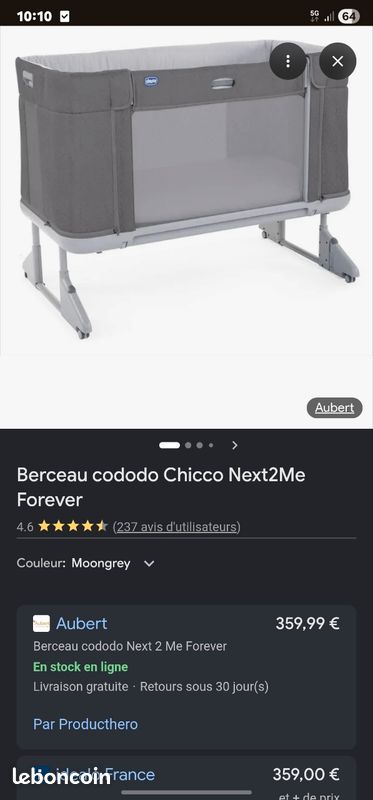 Berceau cododo Chicco Next2Me Forever (image 1)