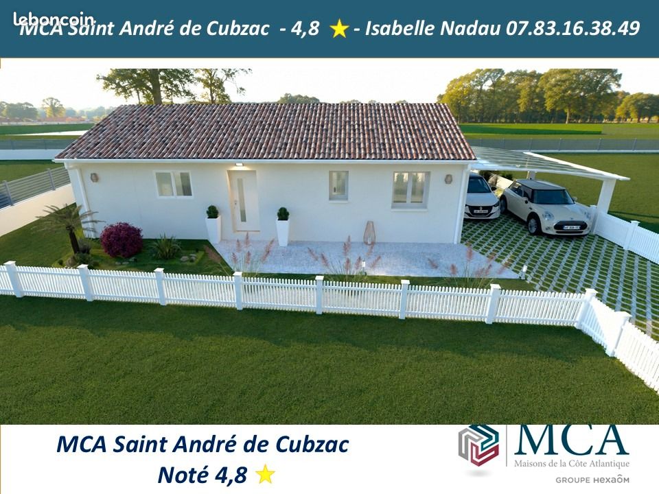 Maison 4 pièces 80 m² · à Abzac · 80 m² · 166 000 €