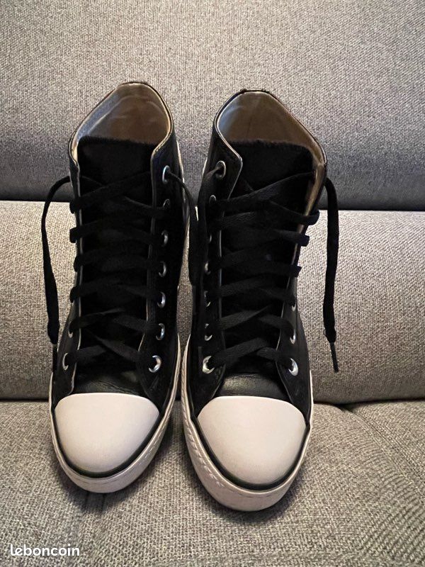 Converse montantes en cuir véritable /39 (image 1)