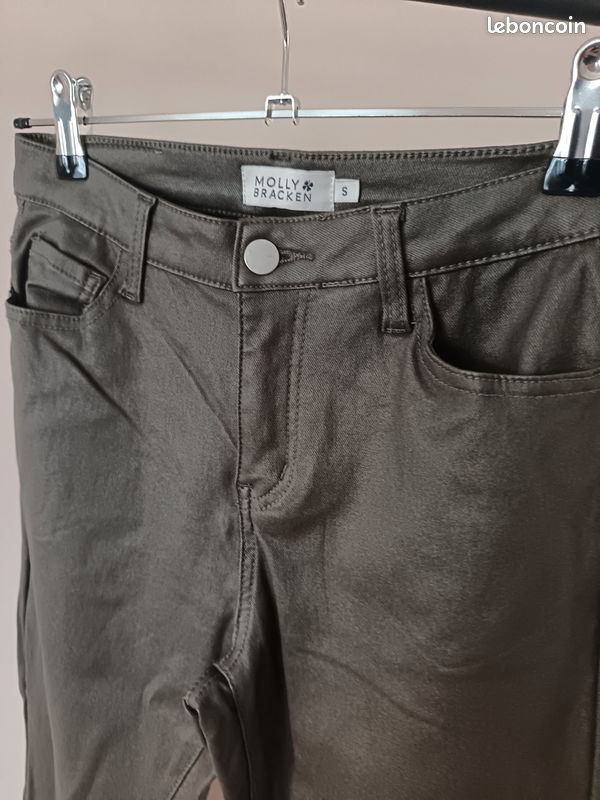 Pantalon enduit kaki Molly Bracken S (image 2)