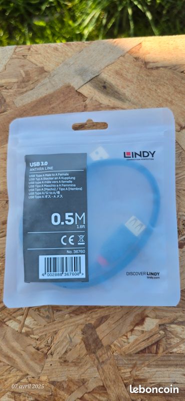 Lindy 36760 Rallonge USB 3.0 Type A 0.5 M (image 4)