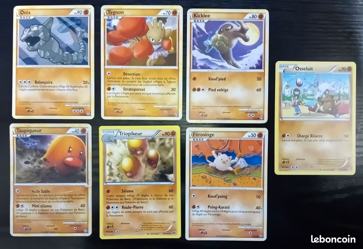 Lot de cartes Pokémon Combat allant de 2010 à 2015 (image 1)
