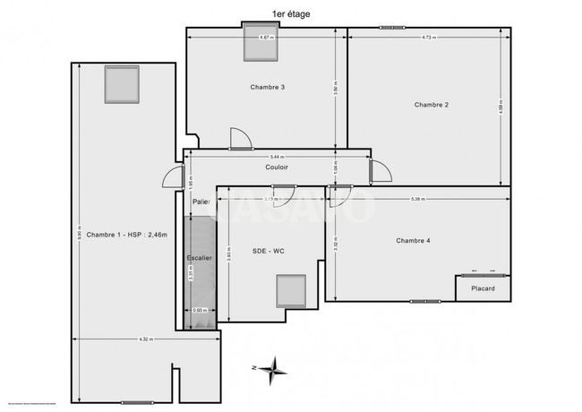 Maison a louer saint-brice-sous-foret - 6 pièce(s) - 160 m2 - Surfyn