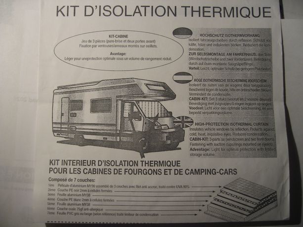 Camping-car protection thermique - Équipement caravaning