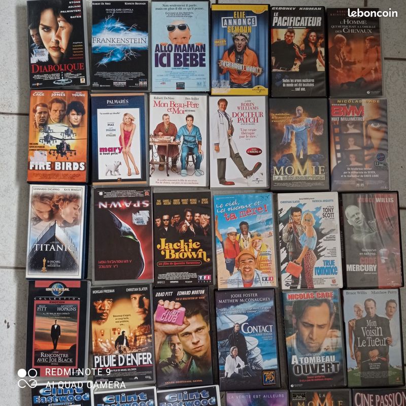 Lot de 140 cassettes vidéo, VHS années 80 et 90 (image 5)