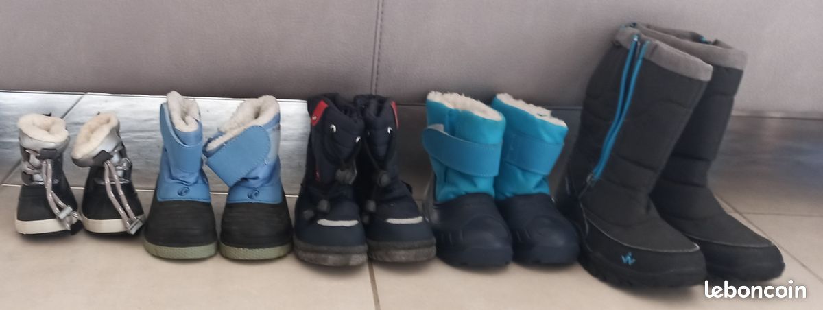 BOOTS DE SKI PLUSIEURS TAILLES 18 à 31 (image 1)