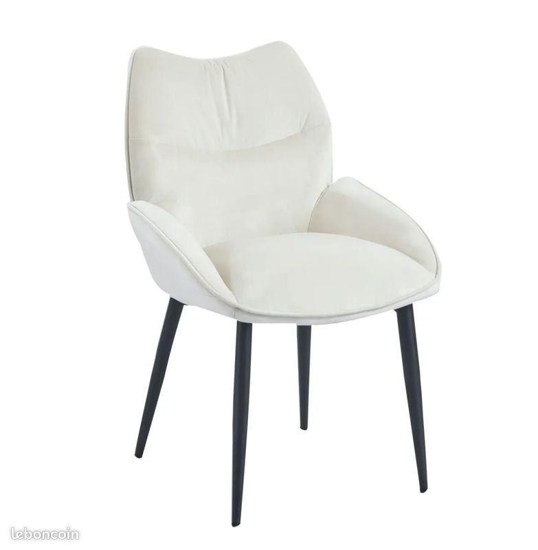 Lot de 4 Chaises en Velours Style Scandinave / Chic (image 11)