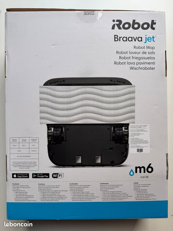 Robot laveur de sols IROBOT Braava jet® m6 connecté au Wi-Fi (image 6)