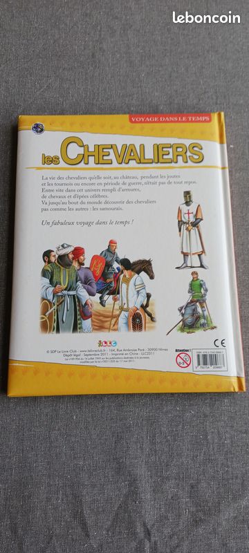 Livre : voyage dans le temps "Les Chevaliers" (image 2)