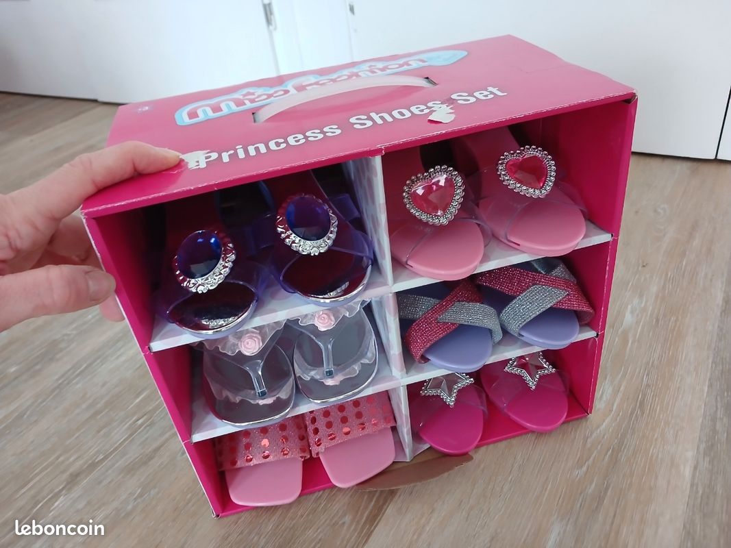 Princesse Chaussures Et Bijoux 30 Pièces - Kit Déguisement Filles 3-6 Ans