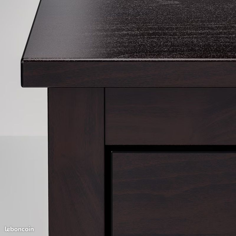 Commode IKEA KOPPANG 3 tiroirs brun noir 90x83 cm – Très bon état​ (image 6)