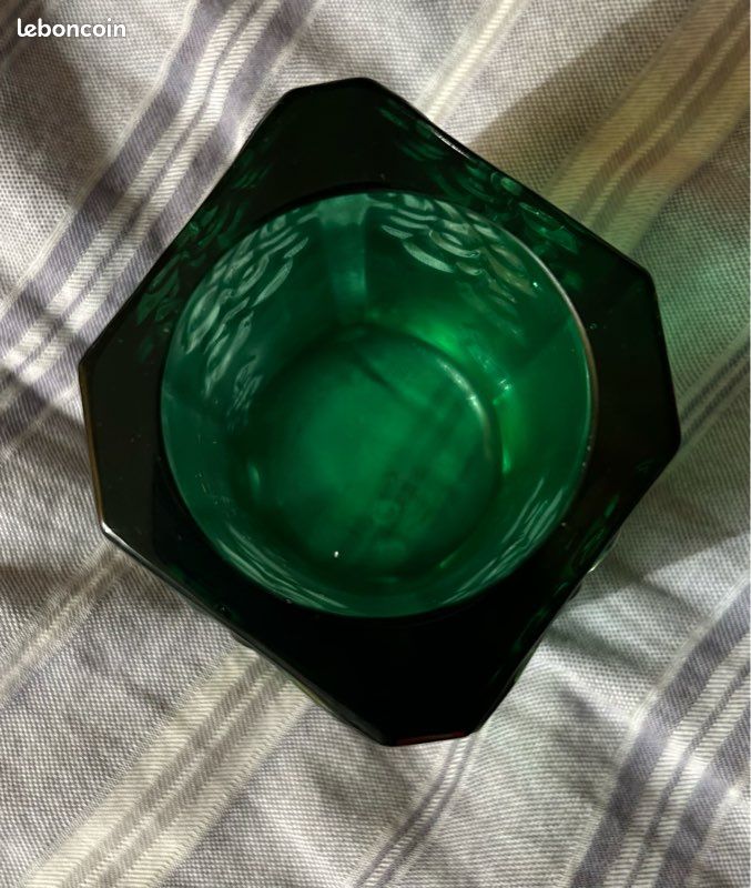 Verre, petit vase, photophore en cristal Tittot (image 2)