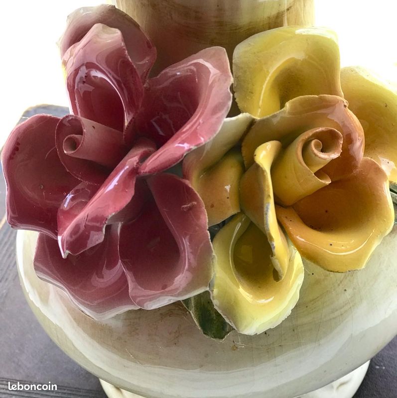 Grande carafe, vase en barbotine (image 3)