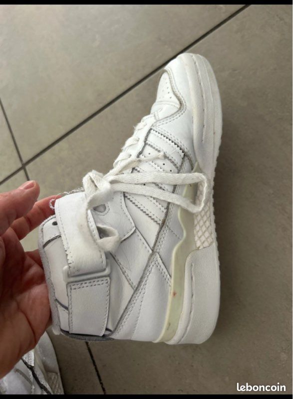 Baskets ADIDAS forum blanches 36 (image 7)