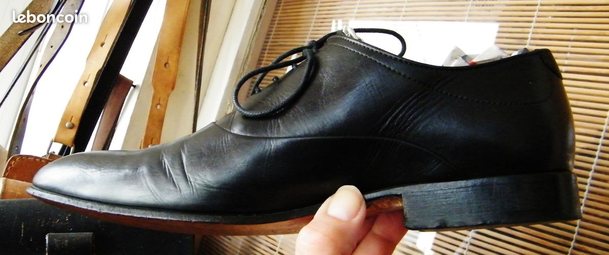 Sandales Minelli Pointues En Cuir Noir Taille 39 – Peu Portées, Super Souples – Occasion Très Bon état