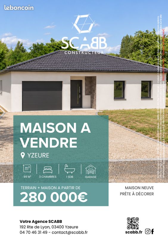 Maison 4 pièces 99 m² · à Yzeure · 99 m² · 290 000 €