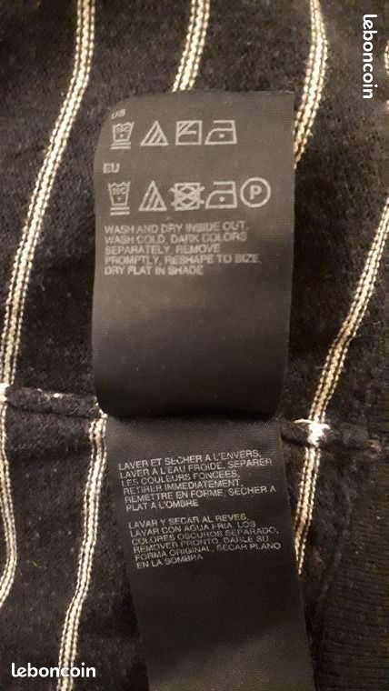 Pull bleu à rayures Tommy Hilfiger taille L (image 9)