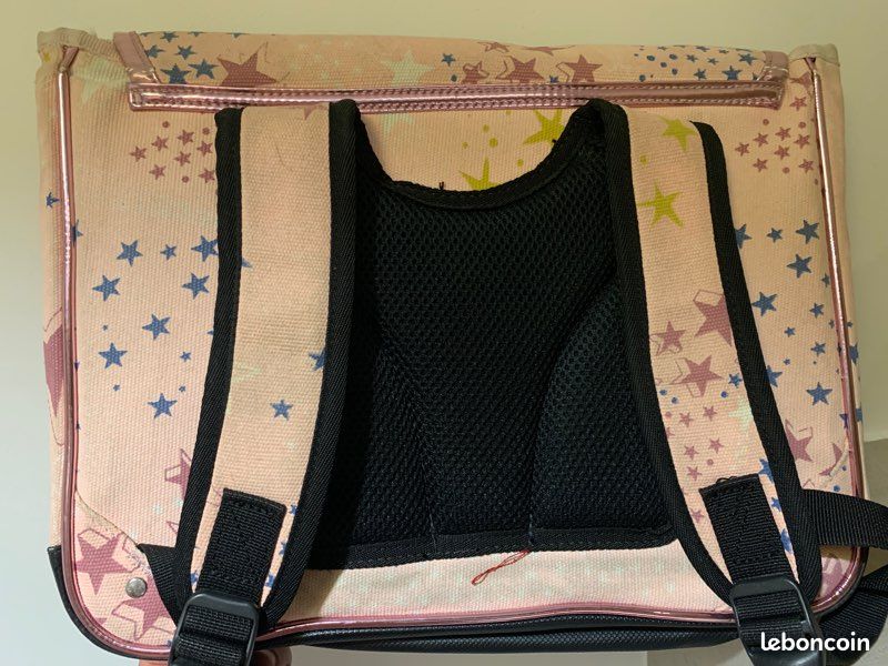 Cartable Caramel & cie rose petit modèle (image 3)