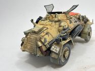Maquette Char 1/35 Sdkfz 223 Afrika Korps - Pro Painted, Blindé WW2, Desert Front