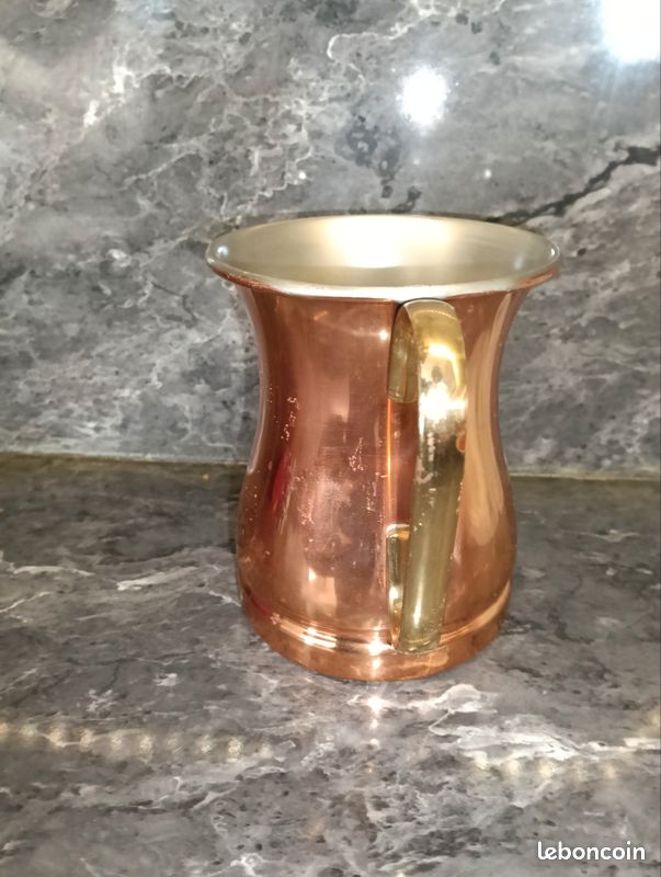 Chope / Mug à bière vintage en cuivre TAGUS (image 4)