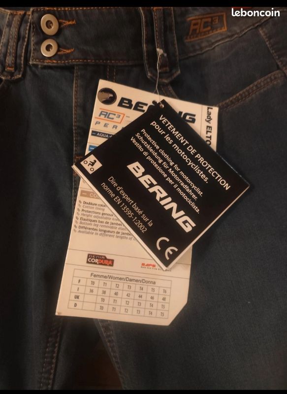 Pantalon de moto Béring femme taille 36 jeans (image 3)